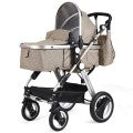 Costway Folding Aluminum Baby Stroller Baby Jogger with Diaper Bag