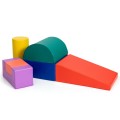 Image of Costway 6 Piece Climb Crawl Play Set Indoor Kids Toddler