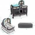 Image of Costway 4-in-1 Convertible Portable Baby Playard Newborn Napper with Music and Toys