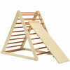 Costway Foldable Wooden Climbing Triangle Indoor with Ladder for Toddler Baby