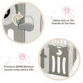 Image of Costway 14-Panel Baby Playpen Kids Activity Center Foldable Play Yard with Lock Door