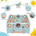 Costway Foldable Baby Safety Play Yard with Lockable Gate
