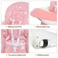 Costway Folding Baby High Dining Chair with 6-Level Height Adjustment