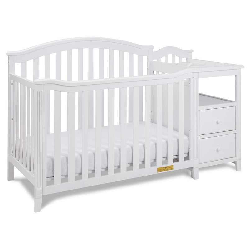 AFG Baby Furniture Athena Kali 4-in-1 Crib and Changer in White
