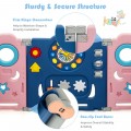 Costway Foldable Kids Safety Play Center with Lockable Gate