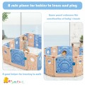 Costway Foldable Baby Playpen Kids Activity Center with Lockable Door