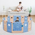 Image of Costway Foldable Baby Playpen Kids Activity Center with Lockable Door