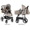 Image of Costway Folding Aluminum Baby Stroller Baby Jogger with Diaper Bag
