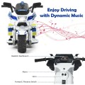Image of Costway 6V 3-Wheel Kids Police Ride On Car