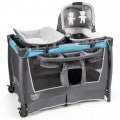 Costway 4-in-1 Convertible Portable Baby Play yard with Toys and Music Player