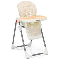 Costway Folding Baby High Dining Chair with 6-Level Height Adjustment