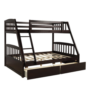 Topmax Twin Over Full Bunk Bed with Storage