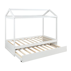 Kids House Bed with Trundle