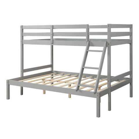 Image of Twin over full bunk bed ( Gray ）