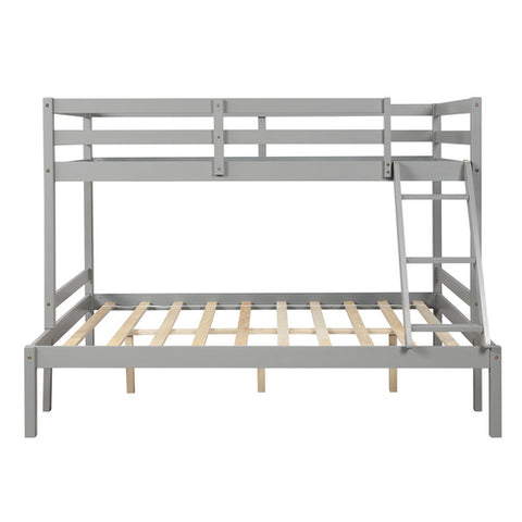 Image of Twin over full bunk bed ( Gray ）