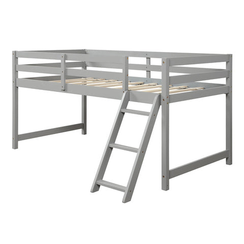 Image of Twin over full bunk bed ( Gray ）