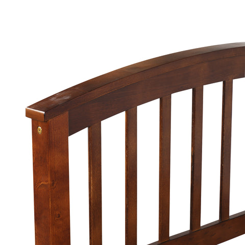 Image of Oris Fur. Twin Size Platform Storage Bed Solid Wood Bed with 6 Drawers in Walnut