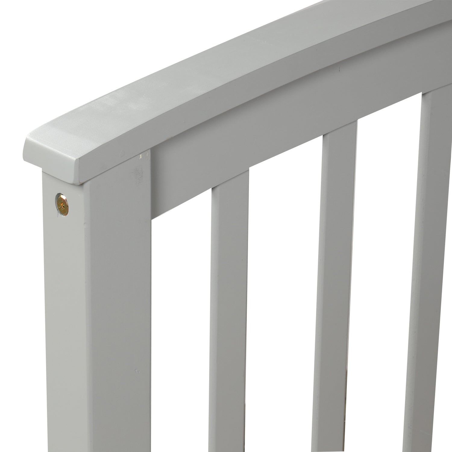 Oris Fur. Twin Size Platform Storage Bed Solid Wood Bed with 6 Drawers in Grey