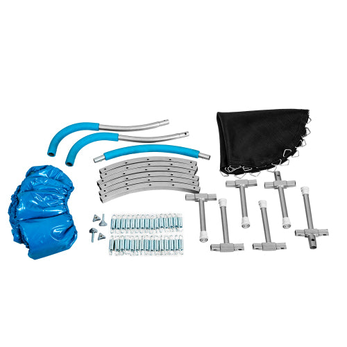 Kaba Kids 36" TRAMPOLINE WITH HANDLE(BL)-METAL