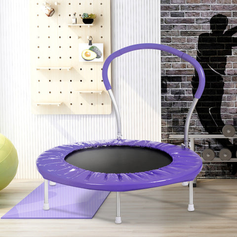 Image of Kaba Kids 36" TRAMPOLINE WITH HANDLE(BL)-METAL