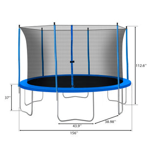 Kaba 12FT Trampoline in Blue