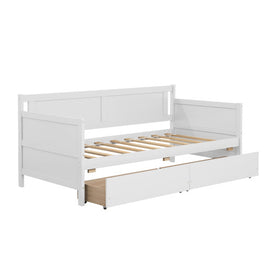 Kaba Kids Daybed with 2 drawers, White