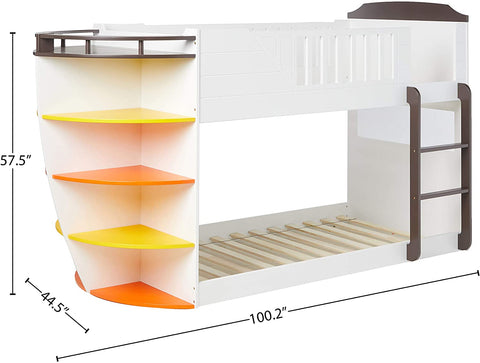 Image of ACME Neptune Bunk Bed Twin & Storage