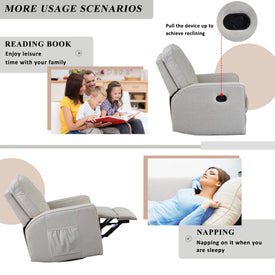 Recliner Chair with Padded Seat