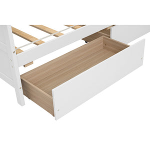 Kaba Kids Daybed with 2 drawers, White