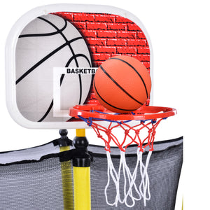 5.5FT Trampoline for Kids - 65" Mini Toddler Trampoline with Enclosure