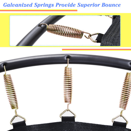 Blue Todller Indoor and Outdoor 5FT Trampoline with Basketball Hoop