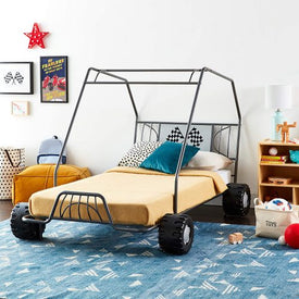 ACME Xander Twin Bed in Metal