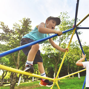 MRS Kids Climbing Dome Jungle Gym - 10 ft Geometric Playground Climber