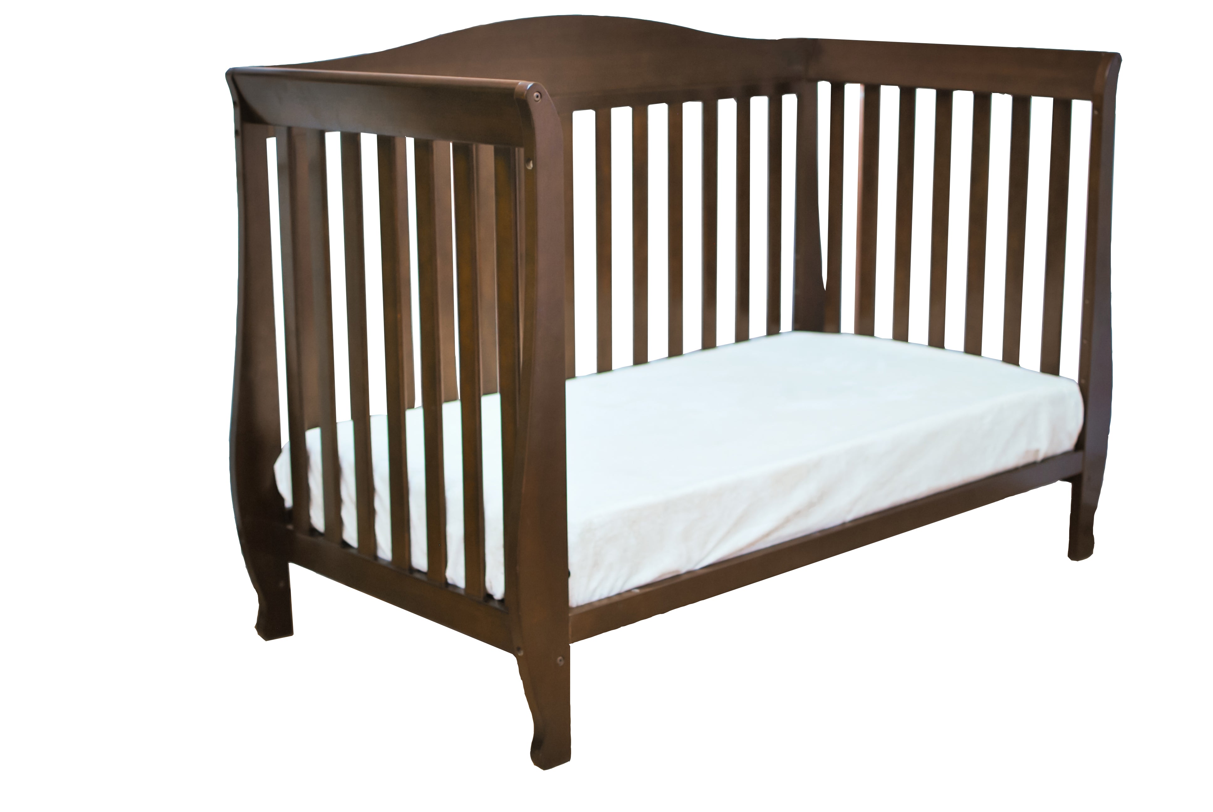 AFG Baby Kali II 4-in-1 Convertible Crib and Grace I 3-Drawer Changer in Espresso