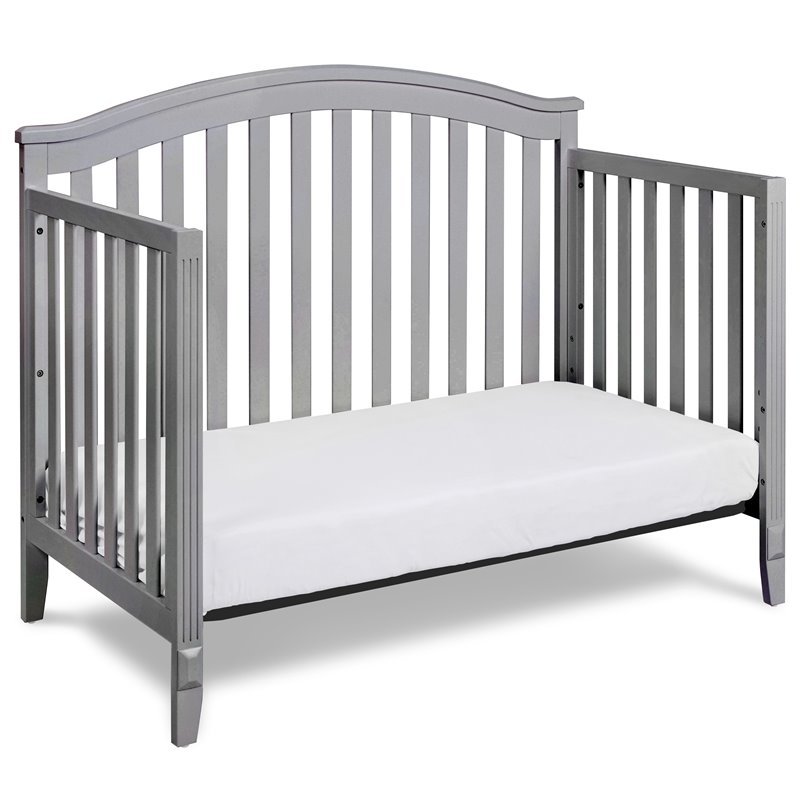 AFG Baby Furniture Kali II 4-in-1 Convertible Crib in Grey