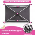 Costway 4-in-1 Convertible Portable Baby Playard Newborn Napper with Music and Toys