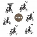 Costway 6-in-1 Detachable Kids Baby Stroller Tricycle with Canopy and Safety Harness