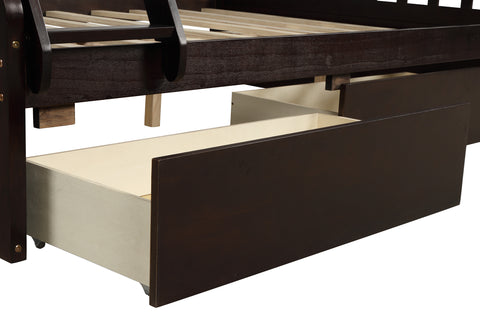 Image of Topmax Twin Over Full Bunk Bed with Storage