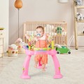 Image of Costway 2-in-1 Baby Jumperoo Adjustable Sit-to-stand Activity Center