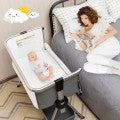 Image of Costway Baby Bed Side Crib Portable Adjustable Infant Travel Sleeper Bassinet