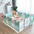 Costway 16-Panel Foldable Baby Playpen Kids Activity Centre