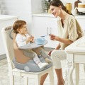 Costway 6-in-1 Convertible Baby Booster Seat with Tray Wheels