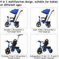 Costway 4-in-1 Kids Tricycle with Adjustable Push Handle