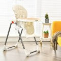 Costway Folding Baby High Dining Chair with 6-Level Height Adjustment