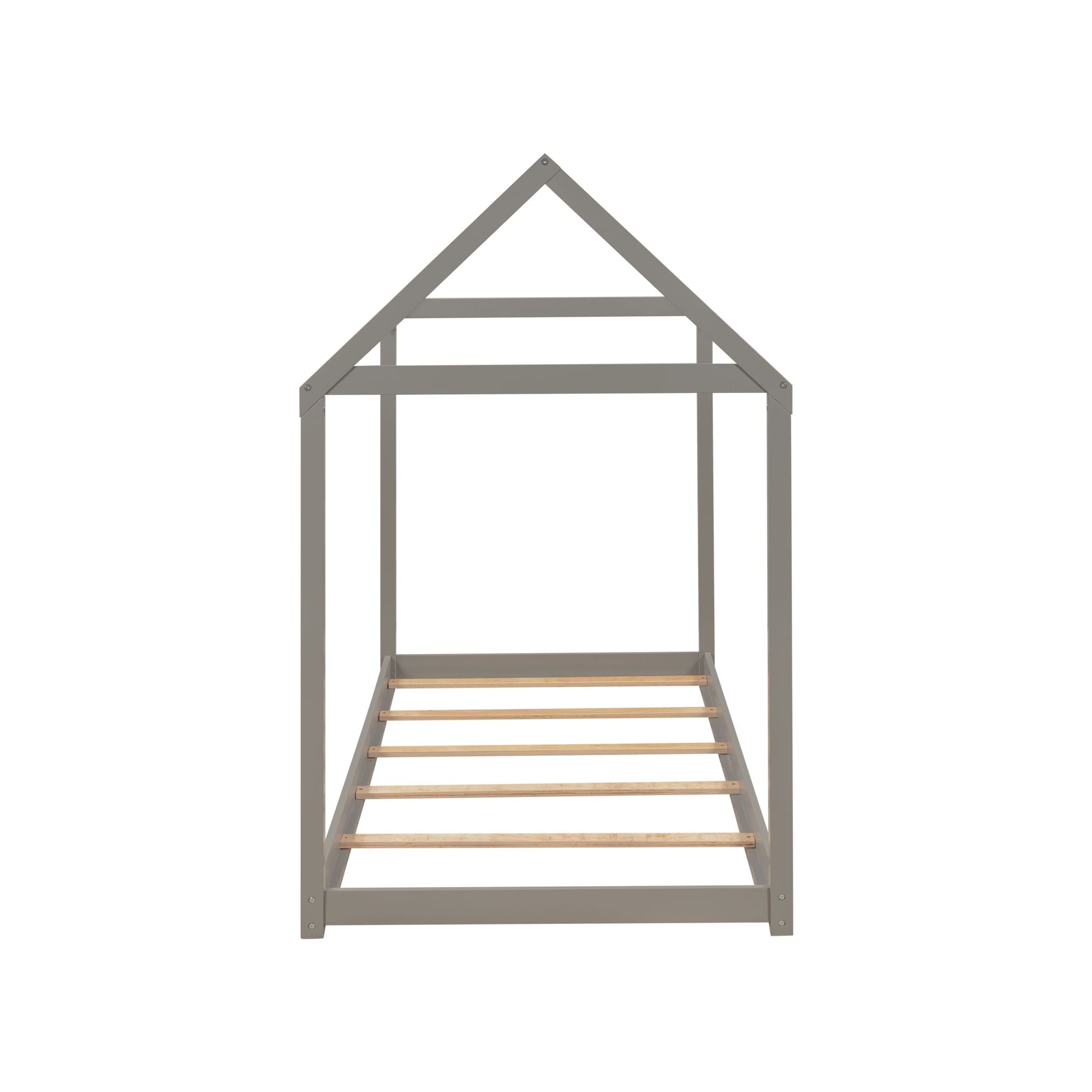 Twin Size Wooden House Bed