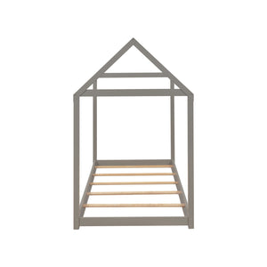 Twin Size Wooden House Bed