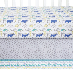 Trend Lab Dr. Seuss New Fish 5 Piece Crib Bedding Set