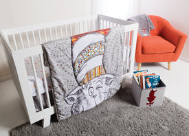 Trend Lab Dr. Seuss Peek-a-Boo Cat in the Hat 4 Piece Crib Bedding Set