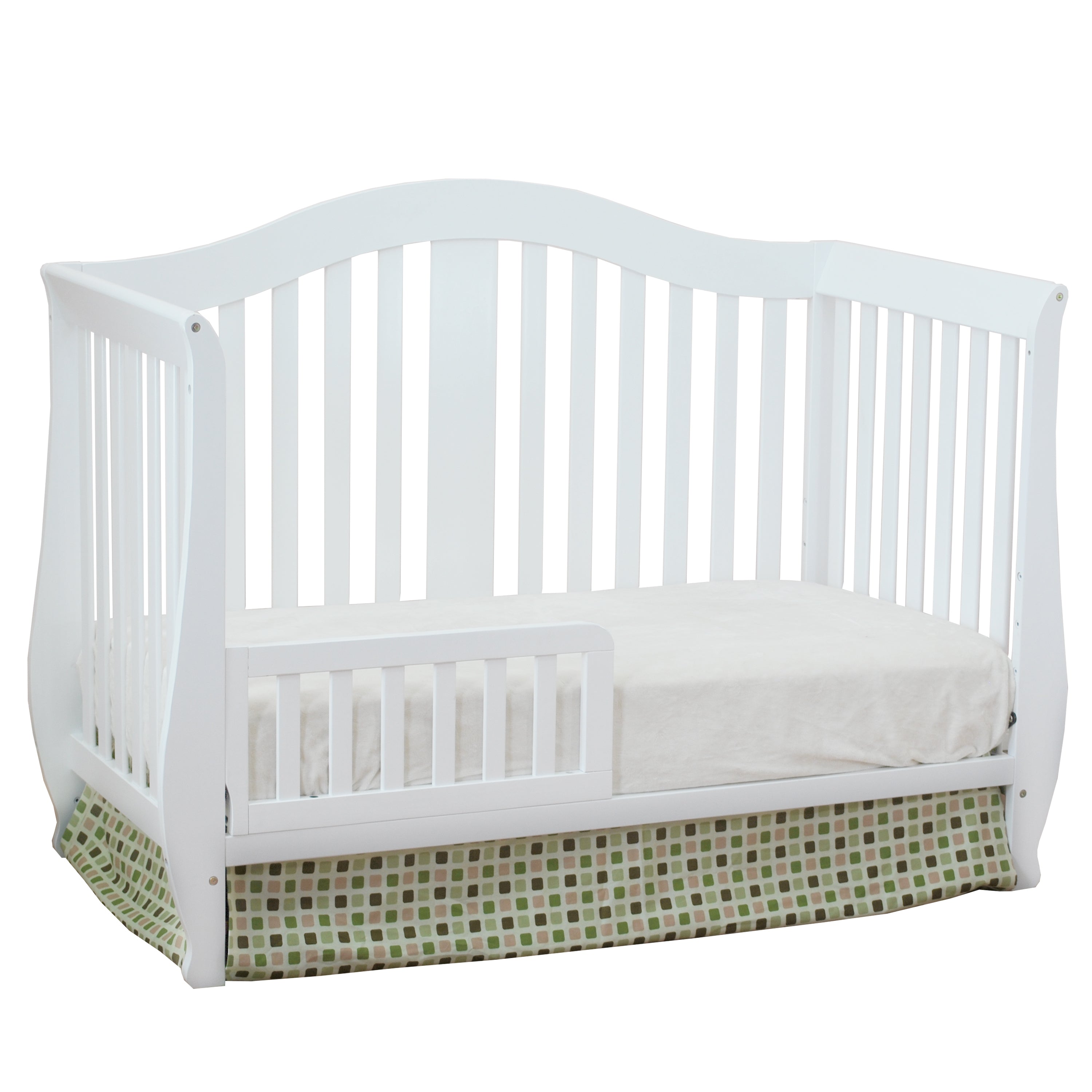 AFG Baby Desiree Solid Wood 4-in-1 Convertible Crib in White