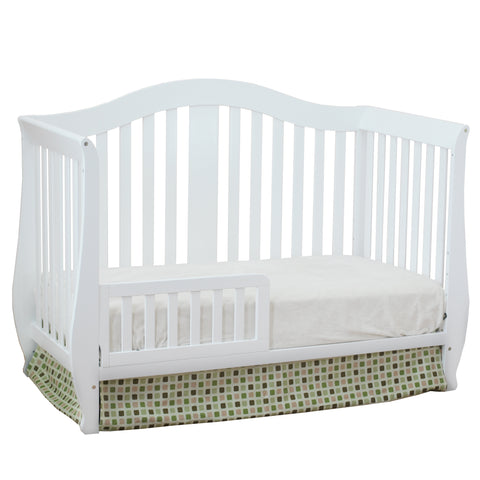 Image of AFG Baby Desiree Solid Wood 4-in-1 Convertible Crib in White